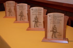 Award plaques for hall of fame